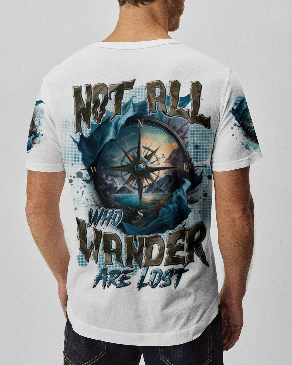  NOT ALL WHO WANDER ARE LOST COMPASS ALL OVER PRINT - TYTD3110243
