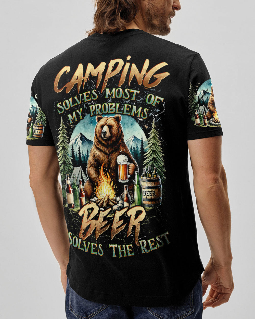 CAMPING SOLVES MOST OF MY PROBLEMS ALL OVER PRINT - TYTD2808241