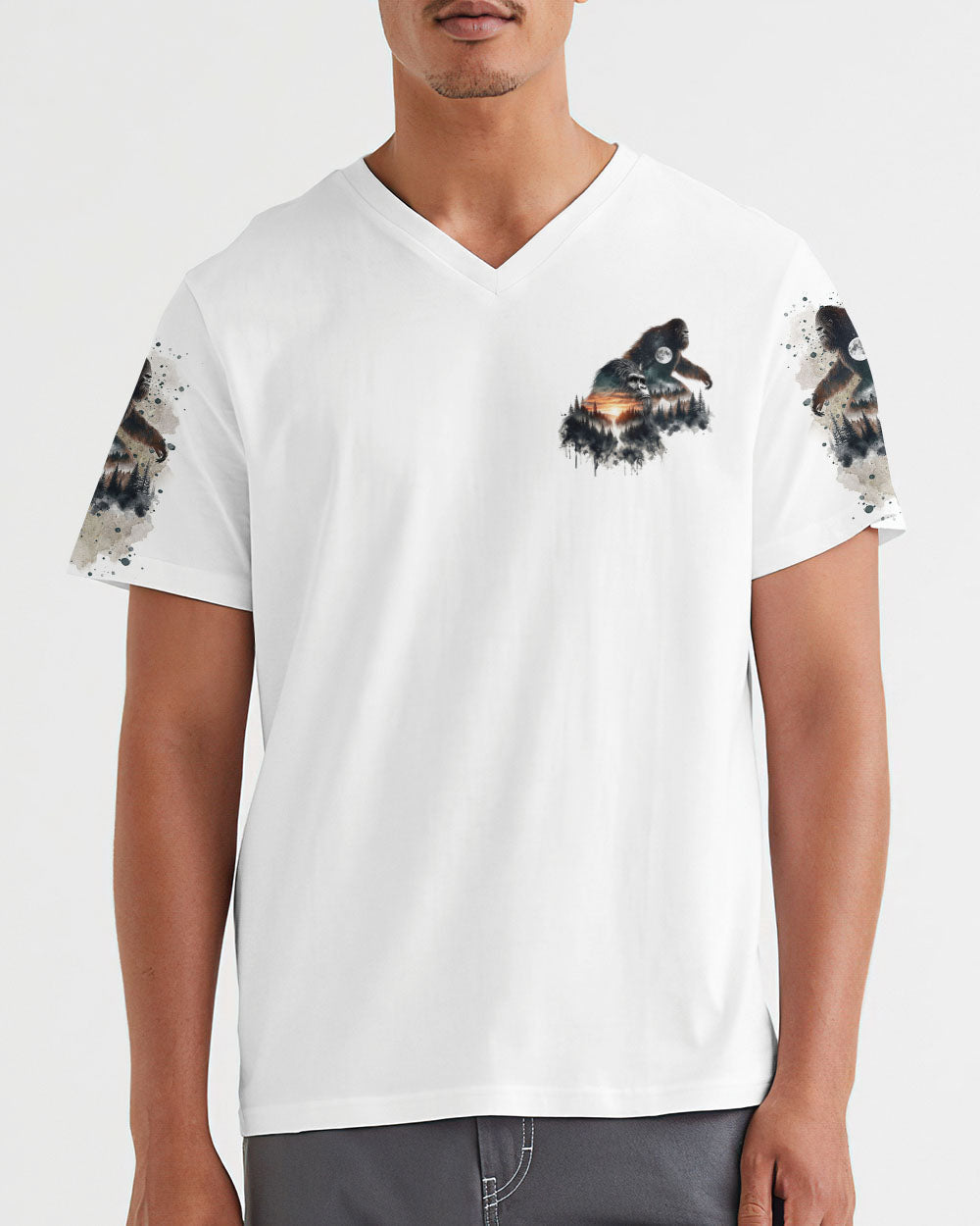 AND INTO THE FOREST I GO BIGFOOT ALL OVER PRINT - TLTR1309241