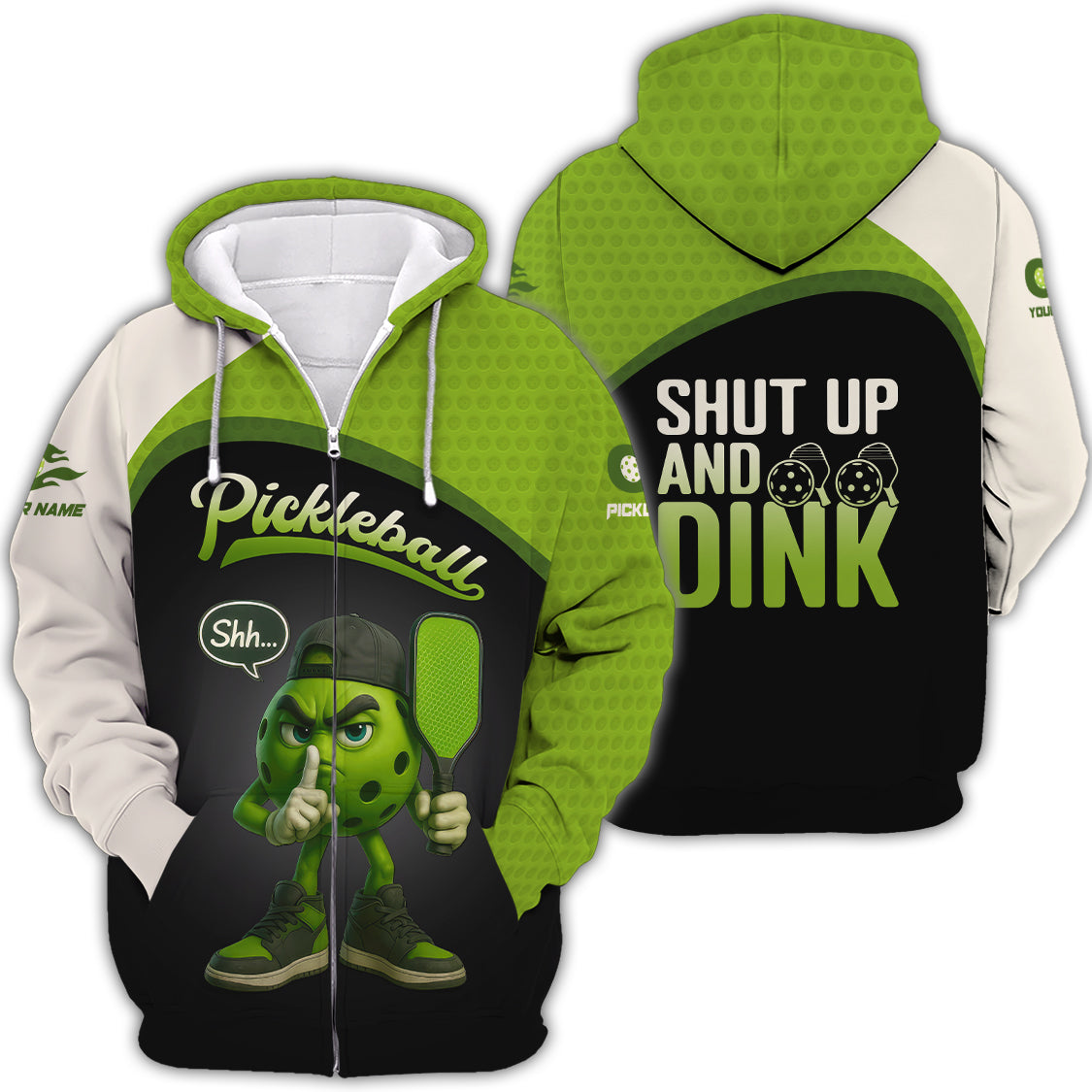 Shut Up and Dink Pickleball Shirt, Custom Name Pickleball T Shirt, Pickleball Uniforms