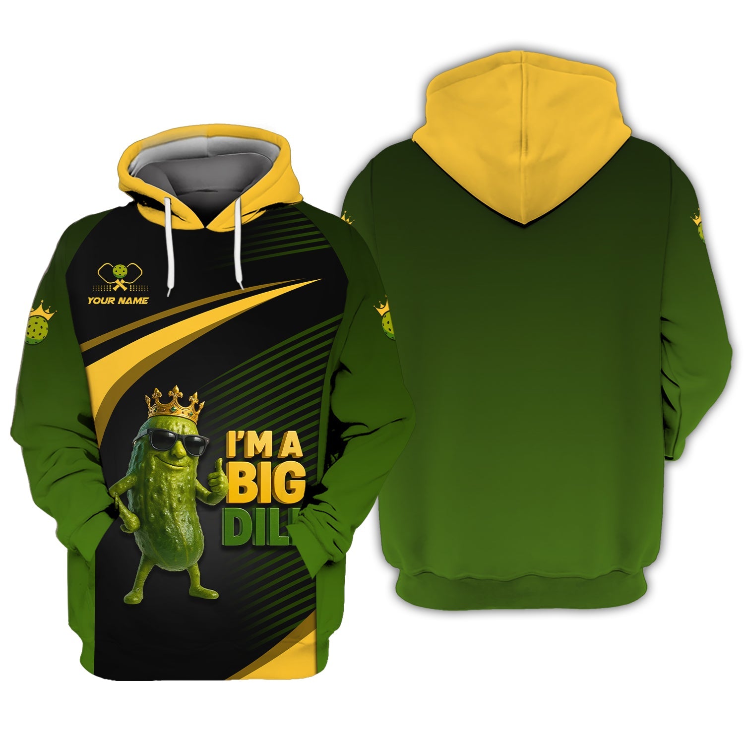 Custom Pickleball Shirt, Big Dill, Funny Pickle Ball T Shirt, Pickleball Team Polo, Gifts For Pickleball Players