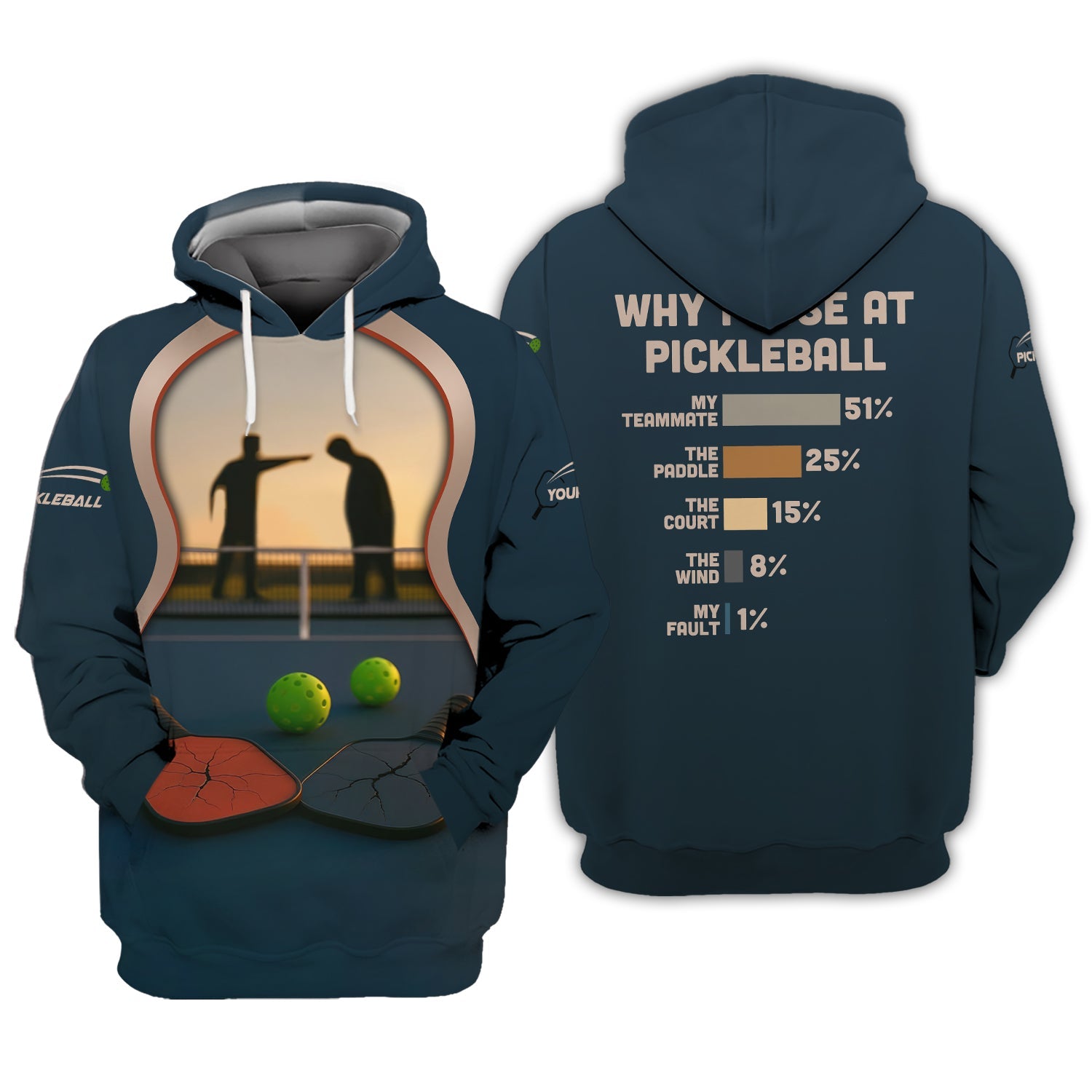 Why I Lose At Pickleball Shirt,  Funny Custom Name Polos For Pickleball Players
