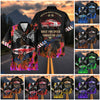 BlueJose Custom Photo Personalized Car "American Muscle Heritage" Flames Mustang Hawaiian Shirt