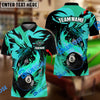 BlueJose Billiards Fire Phoenix Personalized Name, Team Name Unisex Shirt (6 Colors)