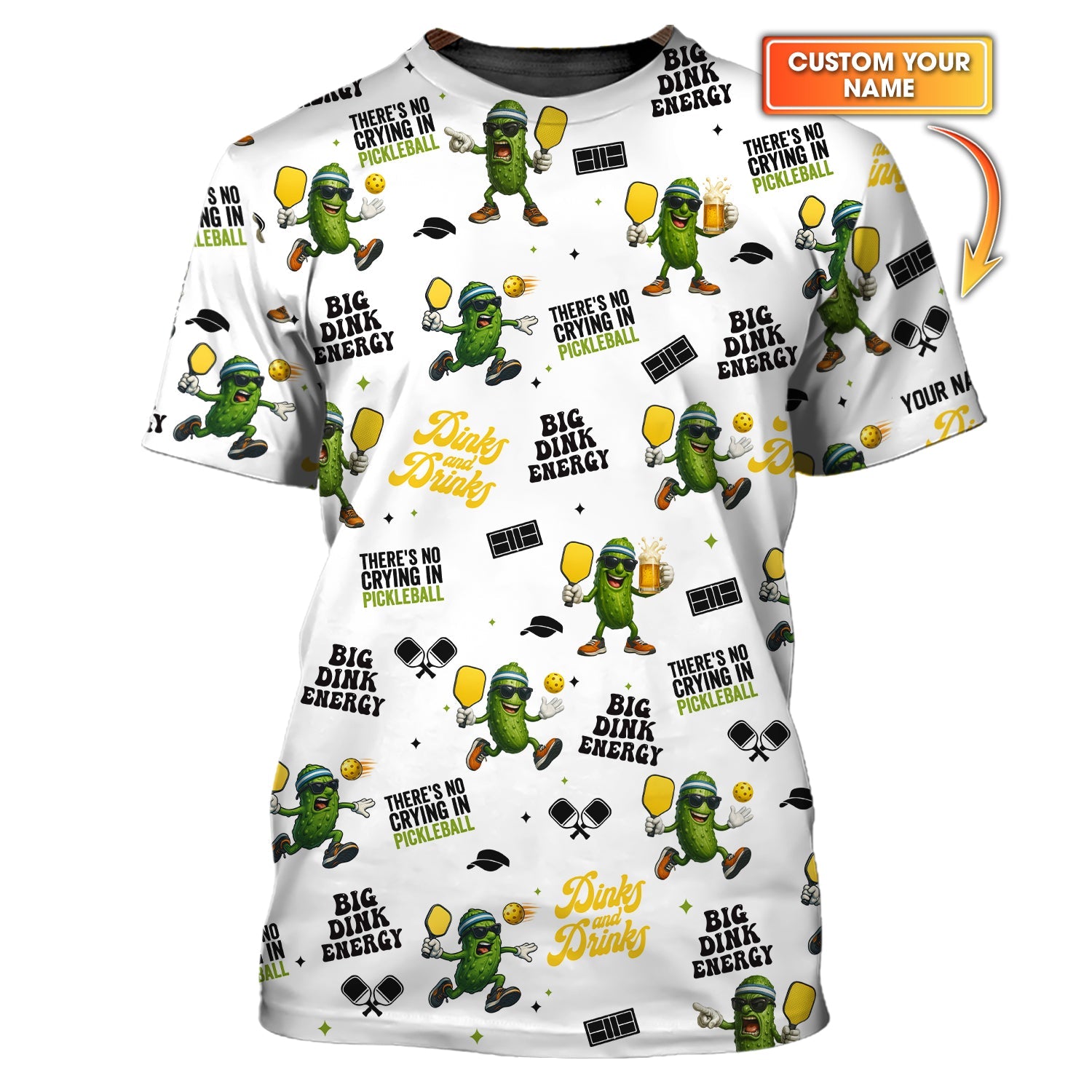 Let’s Play Pickleball Custom Tee – Dink and Drink Meme Shirt – Funny Pickleball Gift