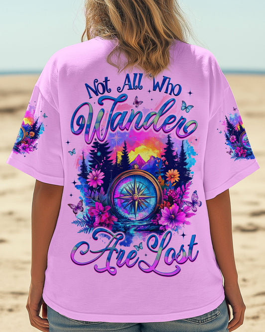 NOT ALL WHO WANDER ARE LOST COMPASS ALL OVER PRINT - TYQY1606254