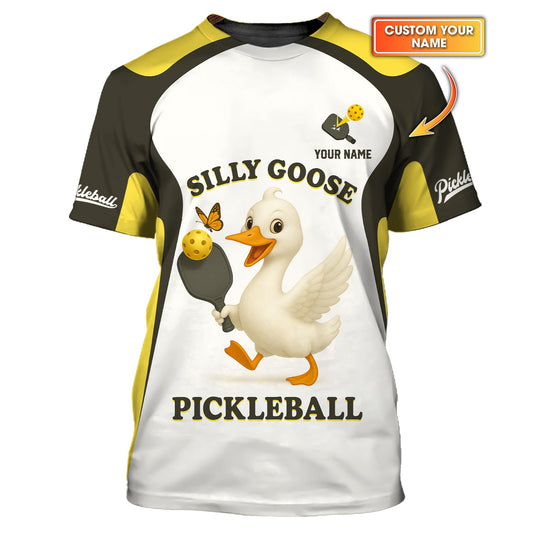 Pickleball Shirt Silly Goose Pickleball Shirts, Funny Pickleballer T-Shirt, Gift for Pickleball Player