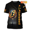 Custom Pickleball T Shirt, Crazy Pickleball Fire Effect, Gifts For Pickleball Players