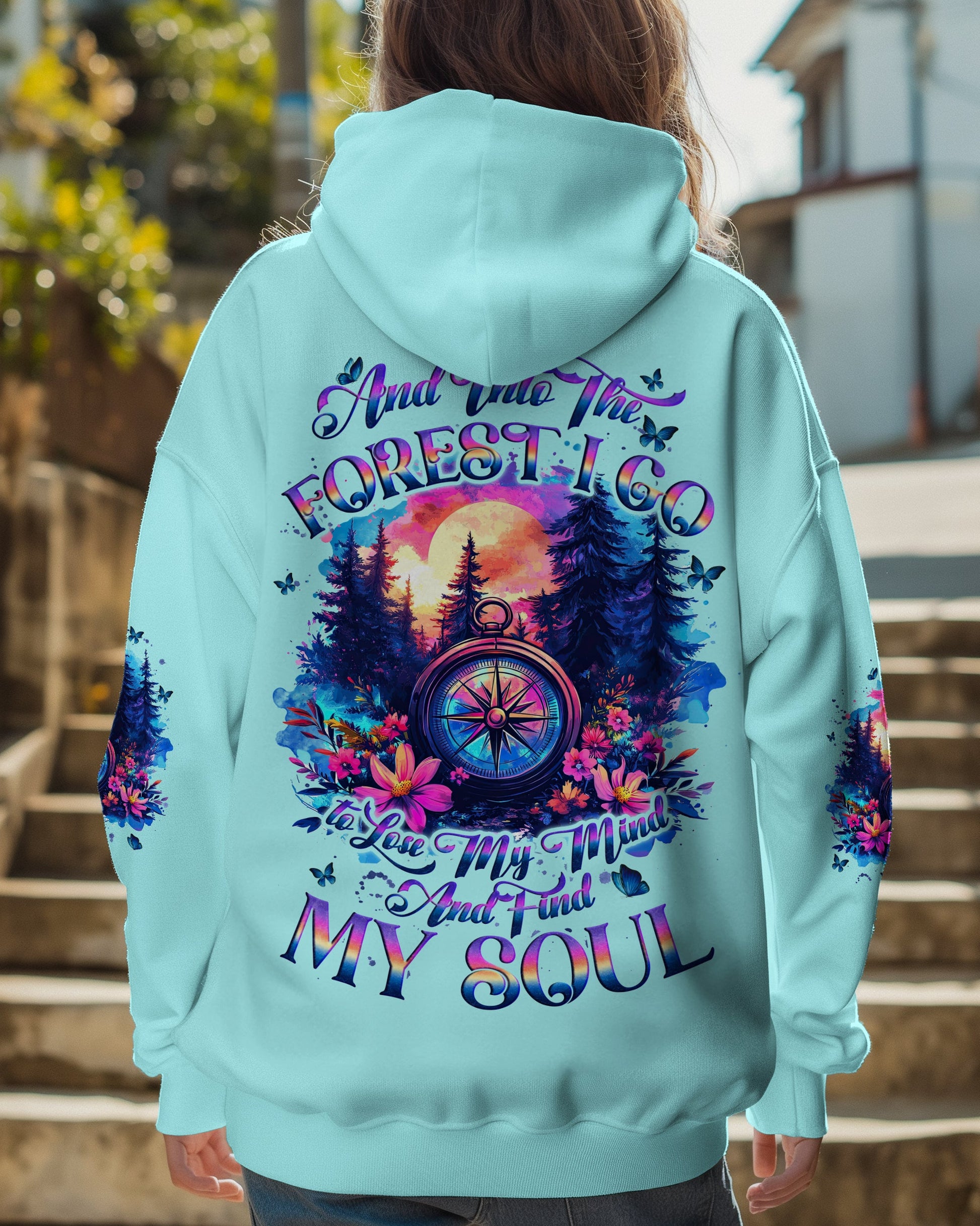 AND INTO THE FOREST I GO COMPASS ALL OVER PRINT - TYQY1906251