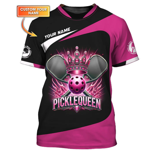 Just a Girl Who Loves Pickleball - PickleQueen Custom T Shirts, Pickleball Shirts for Women, Pickleball Gift Ideas