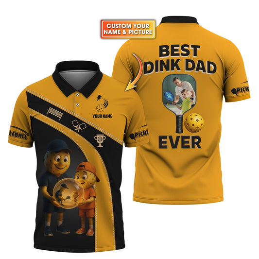 Best Dink Dad Ever Pickleball Shirts - Personalized Father's Day Gifts - Personalised Photo Gifts