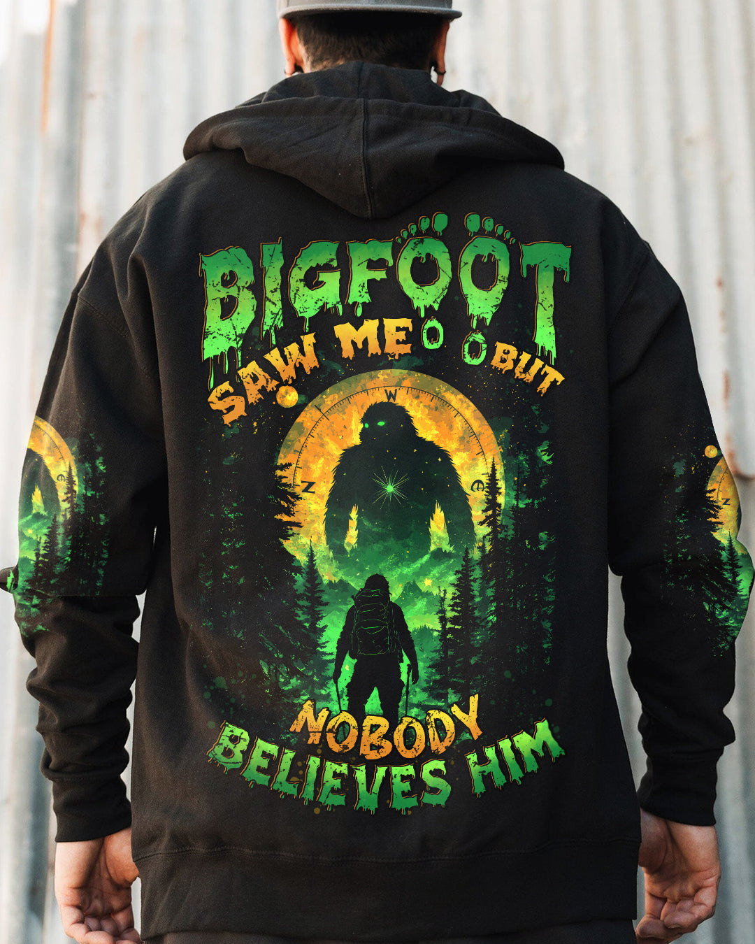 BIGFOOT SAW ME BUT NOBODY BELIEVES HIM ALL OVER PRINT - TYTD2201252