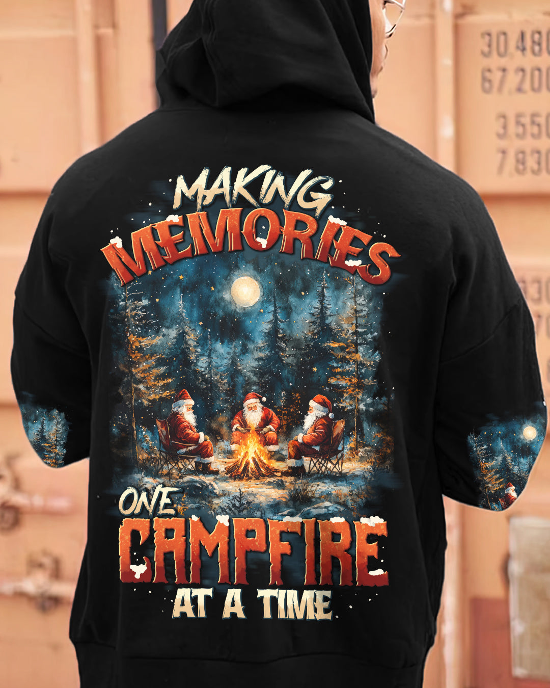 MAKING MEMORIES ONE CAMPFIRE AT A TIME CHRISTMAS ALL OVER PRINT - TYTD0310242