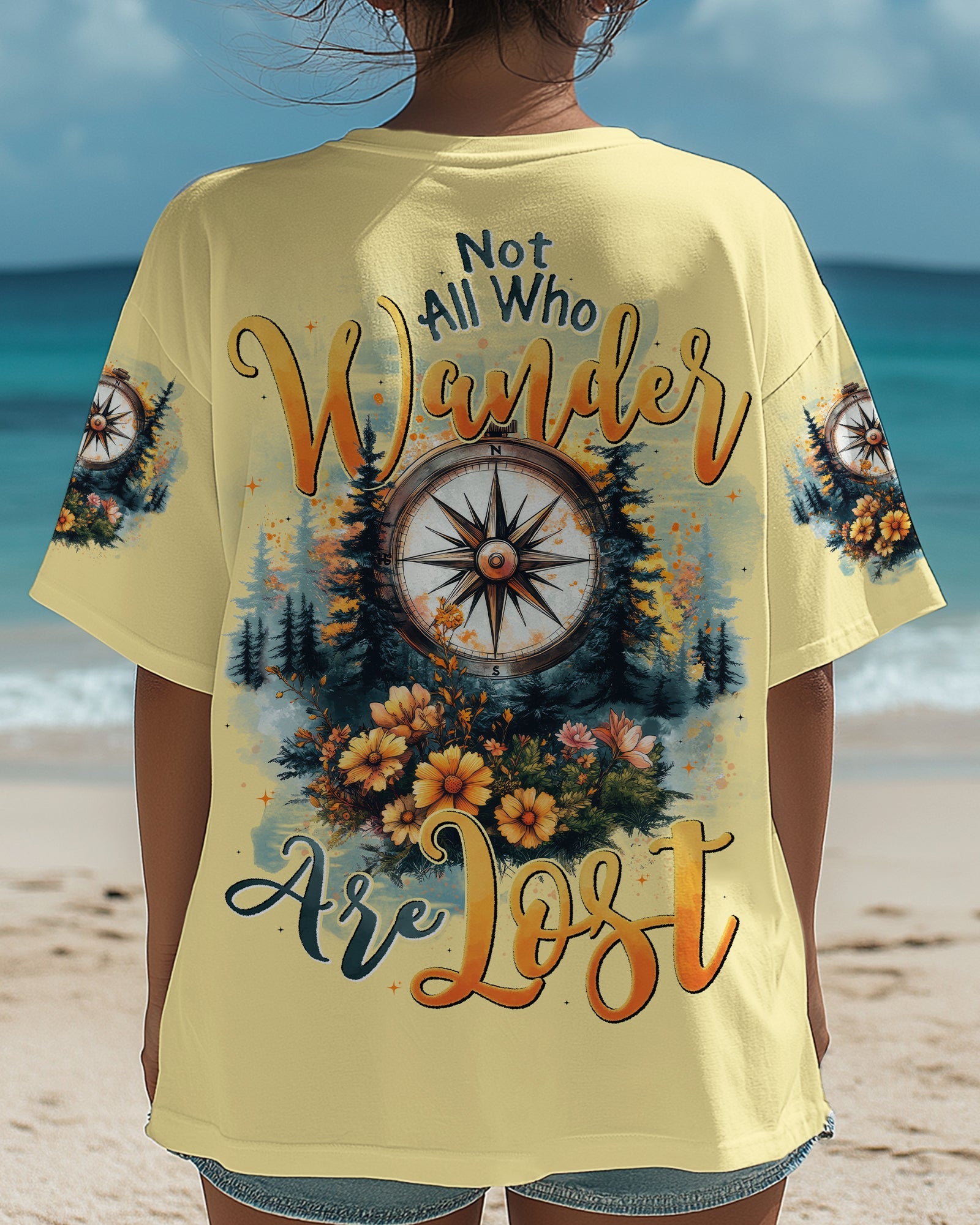 NOT ALL WHO WANDER ARE LOST COMPASS ALL OVER PRINT - TYTD2306253