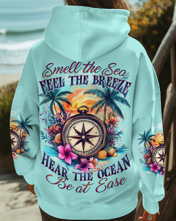 SMELL THE SEA FEEL THE BREEZE COMPASS ALL OVER PRINT - TYTD2412242