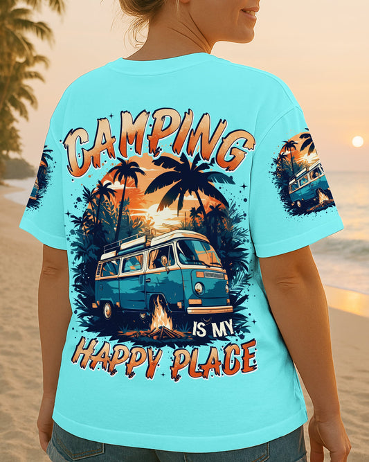 CAMPING IS MY HAPPY PLACE ALL OVER PRINT - TYTD2705252