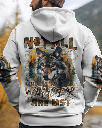 NOT ALL WHO WANDER ARE LOST WOLF ALL OVER PRINT - TYQY1009241