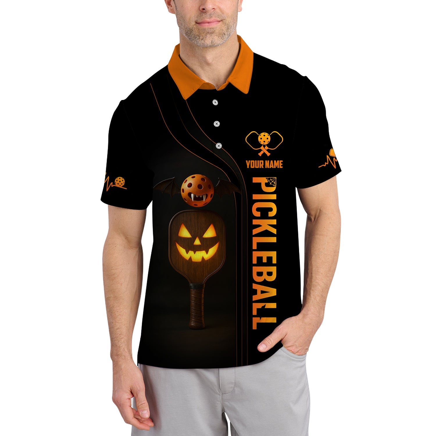 Custom Name Halloween Pickleball Shirt, Funny Pickleball T-Shirts, Gift For Pickleball Lovers