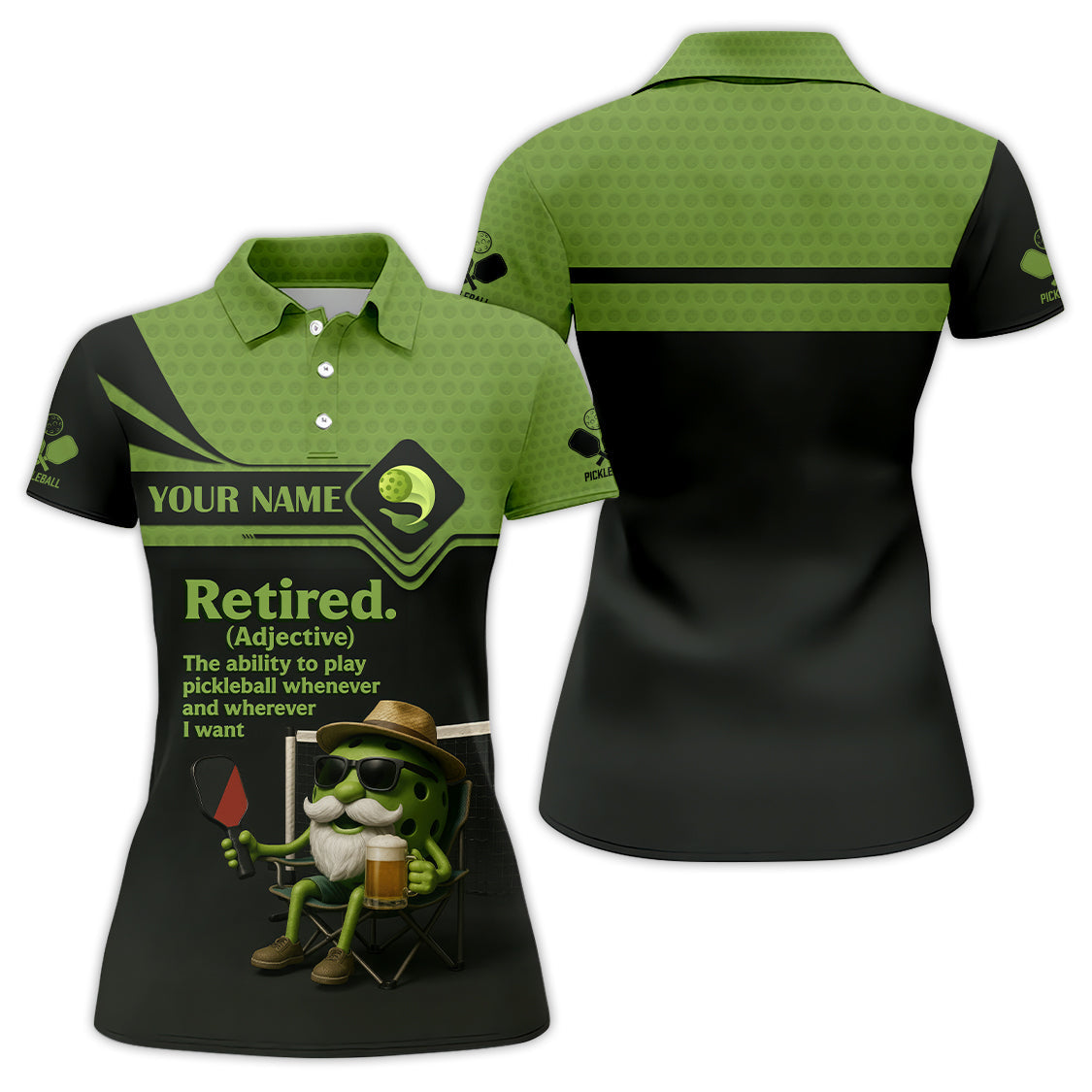 Custom Name Funny Men's Pickleball Shirt, Retired Pickleball Shirts, Gift For Pickleball Players