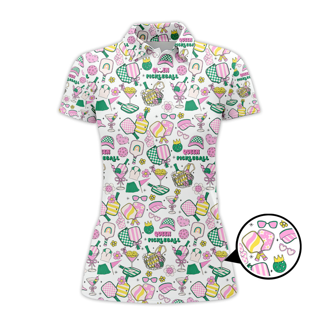 Personalized Name Women's Pickleball Shirt, Pickleball Queen T-Shirts, Gift For Pickleball Players