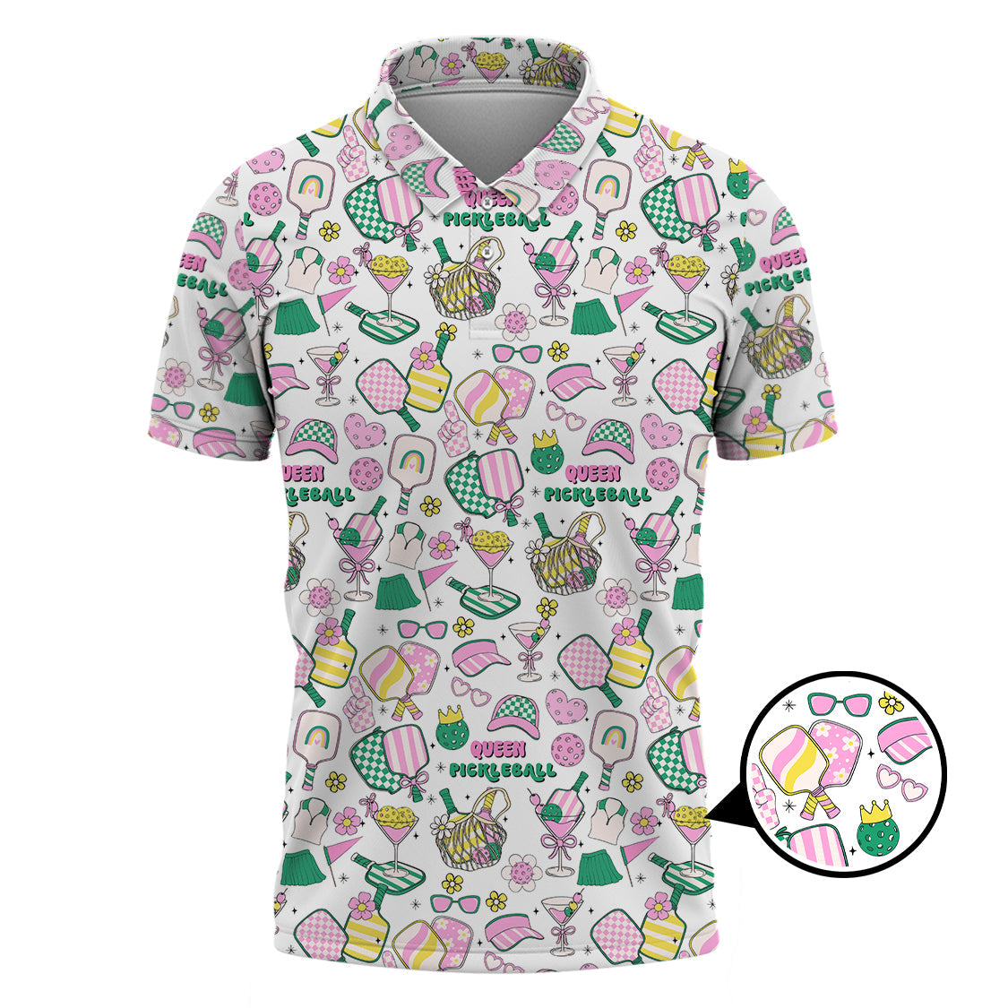 Personalized Name Women's Pickleball Shirt, Pickleball Queen T-Shirts, Gift For Pickleball Players