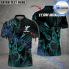 BlueJose Bowling And Pins Crack Glass Pattern Multicolor Customized Name 3D Shirt (6 Colors)
