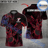 BlueJose Bowling And Pins Crack Glass Pattern Multicolor Customized Name 3D Shirt (6 Colors)