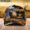 BlueJose Elk Hunting Forest Pattern Multicolor Personalized Name Cap (2 Colors)