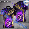 BlueJose Darts Flame Golden Premium Pattern Personalized Name, Team Name Shirt (4 Colors)