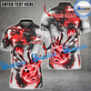 BlueJose Bowling And Pins Magma Flow Customized Name 3D Shirt (4 Colors)
