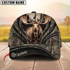 BlueJose Moose Hunting Line Camo Pattern Personalized Name Cap (5 Colors)