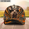 BlueJose Moose Hunting Line Camo Pattern Personalized Name Cap (5 Colors)