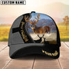 BlueJose Majestic Hunting Gray And Black Gold Personalized Cap