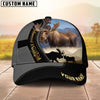 BlueJose Majestic Hunting Gray And Black Gold Personalized Cap