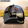 BlueJose Majestic Hunting Gray And Black Gold Personalized Cap