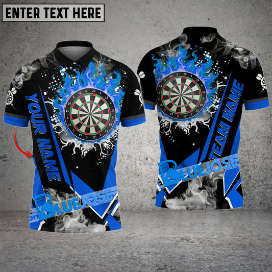 BlueJose Darts Flame Declare War Personalized Name, Team Name 3D Shirt (4 Colors)