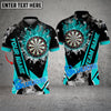 BlueJose Darts Flame Declare War Personalized Name, Team Name Shirt (4 Colors)