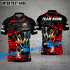 BlueJose Bowling And Pins Paint Pattern Customized Name 3D Shirt (4 Colors)