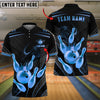 BlueJose Bowling And Pins King Crown Customized Name 3D Shirt ( 6 Colors)