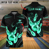 BlueJose Bowling And Pins King Crown Customized Name 3D Shirt ( 6 Colors)