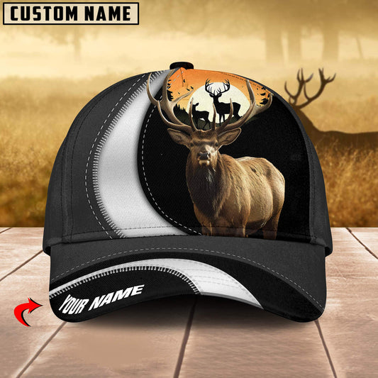 BlueJose Elk Hunting Camo Pattern Personalized Cap (2 Colors)