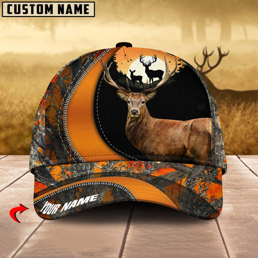 BlueJose Deer Hunting Camo Pattern Personalized Cap (2 Colors)