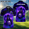 BlueJose Midnight Moon Grim Reaper Golf Polo Shirt, Customized Name & Team Name 3D Shirts (4 Colors)