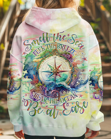 SMELL THE SEA FEEL THE BREEZE COMPASS ALL OVER PRINT - TLNO1409243