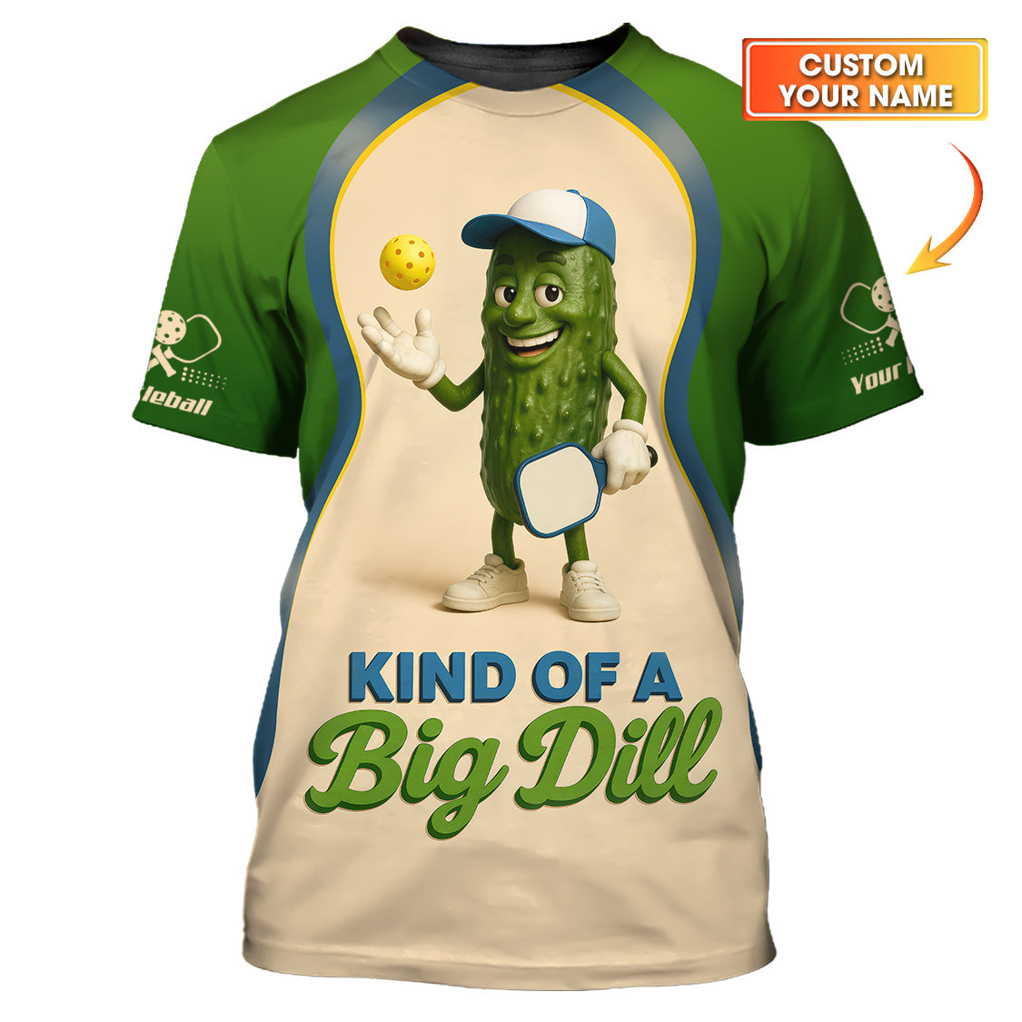 Personalized Big Dill Pickleball Shirt , Funny Pickleball Shirts, Gift For Pickleball Lover