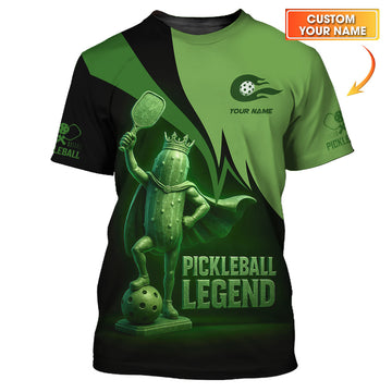Pickleball Legend Custom Name Shirts, Funny Pickleball Men's Shirts, Pickleball Lover Gifts