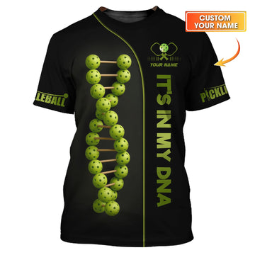 Custom Pickleball Shirt, Funny Pickle Ball In My DNA Polo Shirt for Men and Women, Pickleball Gift for Players