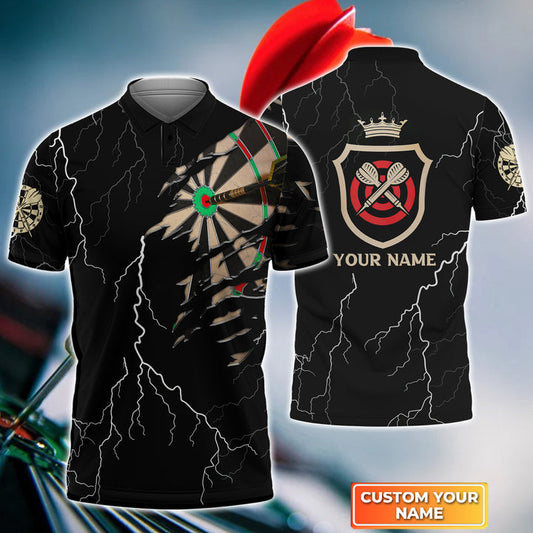 BlueJose Darts Target Personalized Name 3D Shirt