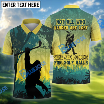BlueJose Bigfoot Funny Golf Shirt Custom Name, Team Name 3D Shirts