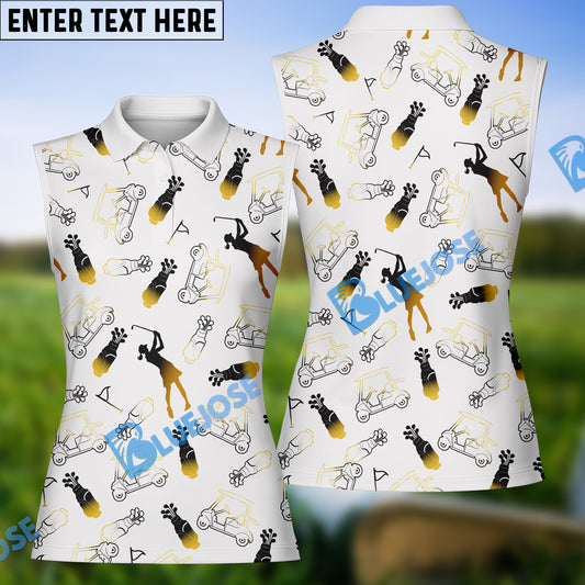 BlueJose Summer Golf Polo Shirt, Ladies Golf Polo Shirt Personalized Name, Team Name 3D Shirt (4 Colors)